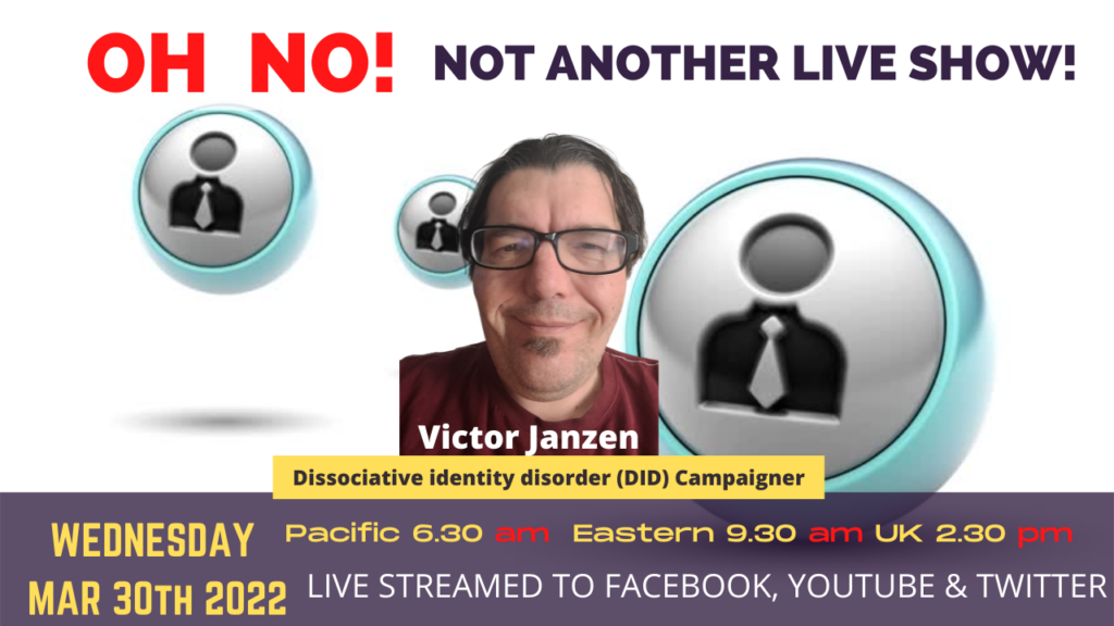 Dissociative identity disorder (DID) Campaigner: Interview with Victor Janzen