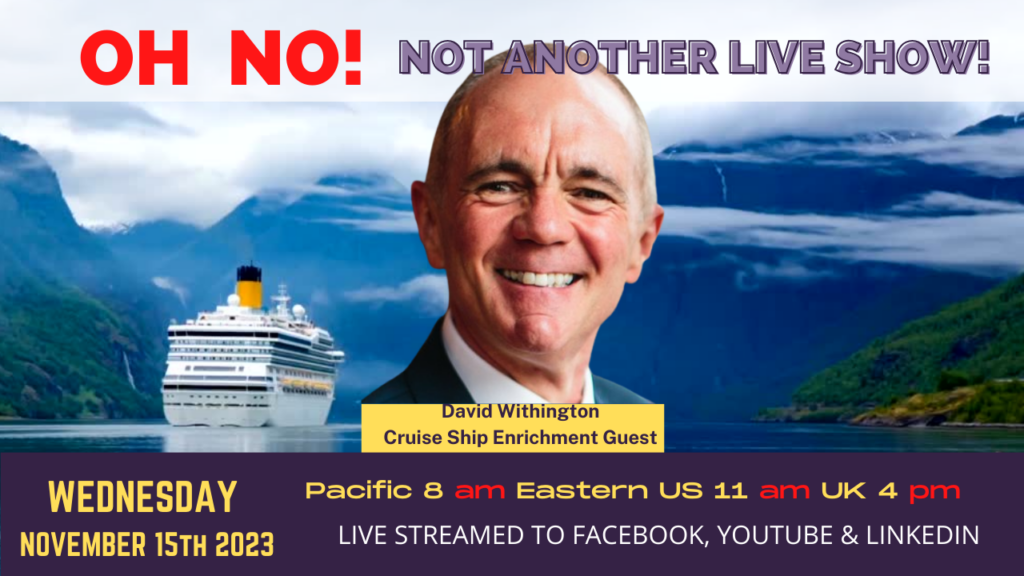 David Withington enjoys travelling the world on cruise ships as guest speaker, making everyday technology easy, fun, and interesting.